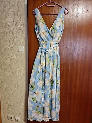 decathlon torbice oko struka: Duga letnja haljina sa cvetnim printom - Model: maxi haljina sa — 1