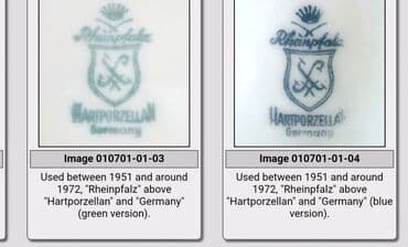 solje za caj: Setovi za dvoje 1951-1972g.Hartporzellan Nemacka. Setovi perfektno — 15