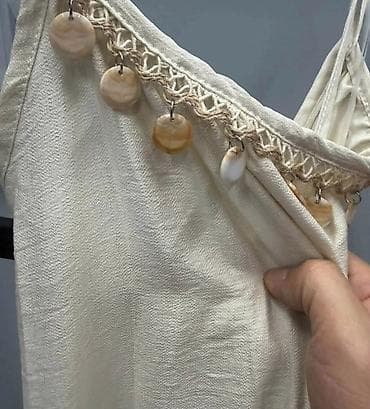 boho stil haljine: Haljina na tanke bretele. - Kroj: ravna,lepršava silueta do članaka — 5