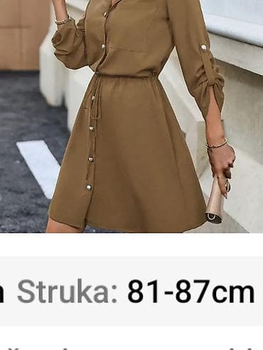 Skirts: Košulja-haljina, veličina XL - Boja: topla karamela/kamel - Kroj — 3