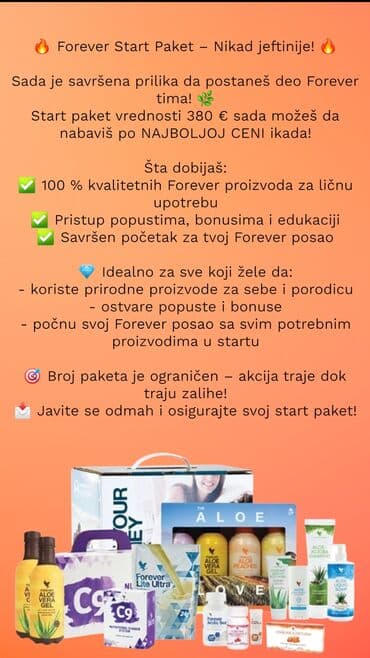 Beauty & Care: Forever Start Paket – komplet za ulazak u Forever program Sadržaj i — 1