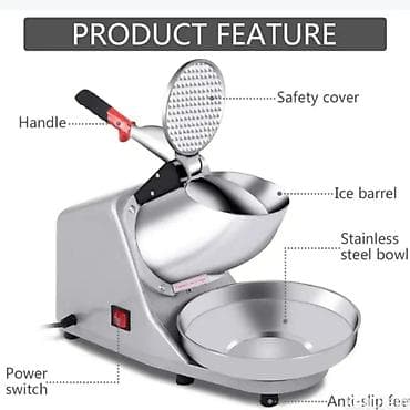 aparat za spremanje na pari: Električni aparat za drobljenje leda – profesionalni “ice crusher” - — 3