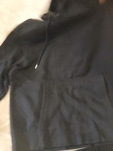 komplet pantalone i sako: Crni komplet trenerke – ZARA - Dvodijelni set: dukserica s kapuljačom — 2