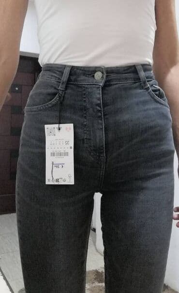 nike tech fleece m: Farmerke zara skinny sculpt nove, imaju elastina visok struk, sive i — 20
