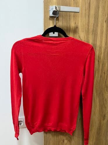 luna bluze: Terranova, XS, Viskoza, bоја - Crvena — 4