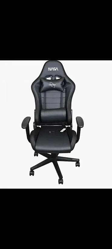 Stilski nameštaj: Gaming stolica NASA – ergonomski dizajn sa naslonom u stilu trkačke — 2