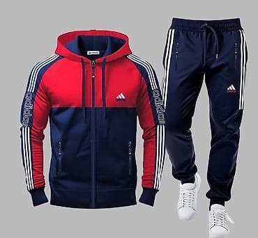 addidas trenerka crna: Muški sportski komplet – dukserica sa kapuljačom i donji deo trenerke — 3