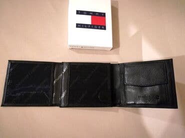 torbe sa cirkonima: Muški novčanik, Tommy Hilfiger, Materijal: Koža — 6