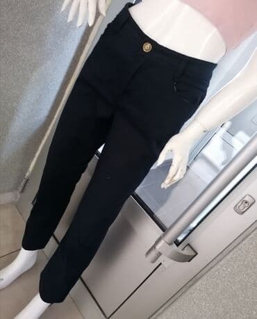 push up pantalone: L (EU 40), Visok struk, Ravne nogavice — 9