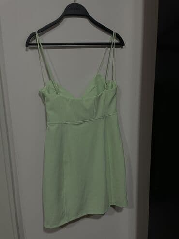 hm haljine: Zara L (EU 40), color - Green, Cocktail, With the straps — 2