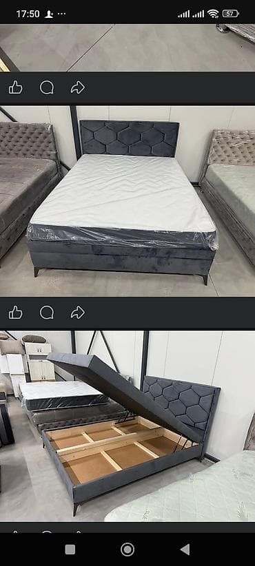 sedišta za stolice: Tapacirani SPRING box francuski krevet sa uzglavljem – model sa — 4