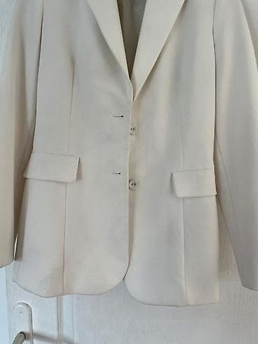 koton blejzeri: Elegantni ženski sako Koton Business - Boja: nežna krem/bela - Model — 2
