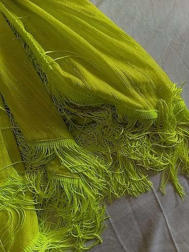 ploom u leskovac: Neon zelena haljina košulja-kroja sa resama – River Island m do l moze — 7