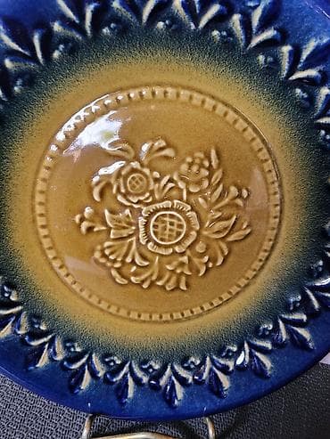 daska za plivanje od stiropora: Dekorativni tanjir 1920 do 1950g.original nemacka majolika. Deko — 7