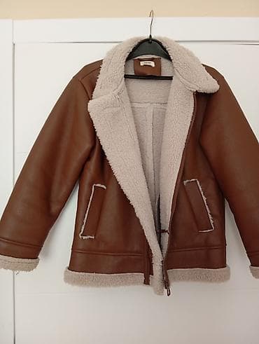 koton kozne jakne: Ženska jakna sa krznenom postavom (shearling stil) Koton, vel.11-12g — 2