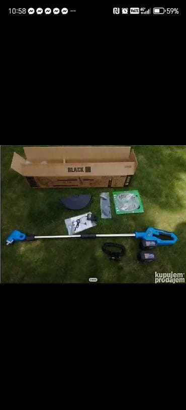 drvene stolice forma ideale: Akumulatorski trimer/brushcutter BLACK – set - Tip: bežični trimer za — 4