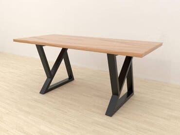 tabure sa prostorom za odlaganje: Noge za sto 008 Dimenzija 70x72cm Materijal : Metalna cev 60x40 — 2