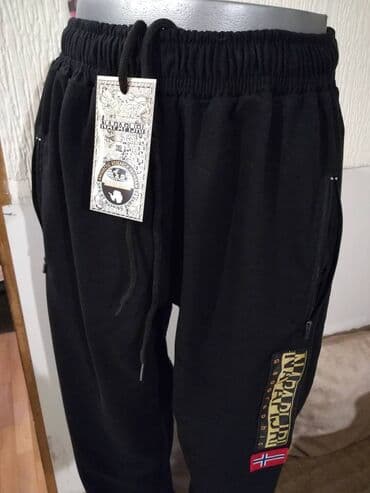 Sportswear: Sweatpants, 4XL (EU 60), color - Black, Cotton — 6