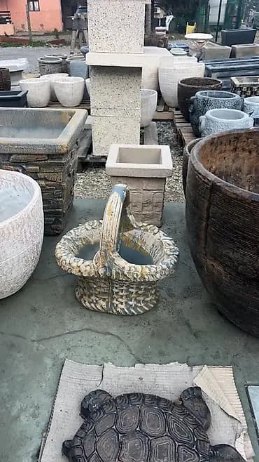 Betonske saksije i dekorativni elementi za dvorište/terasu - Veliki