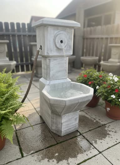 Baštenska/eksterijerna česma – dekorativna fontana od betona -