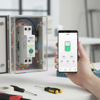 Model: WiFi osigurač – štelujući amperaž 1-63A, Merač potrošnje kWh