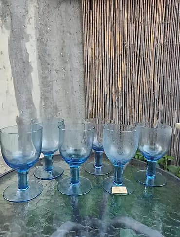 Crate & Barrel bubble glass čaše za vino - Rumunija (Set 6 kom)
