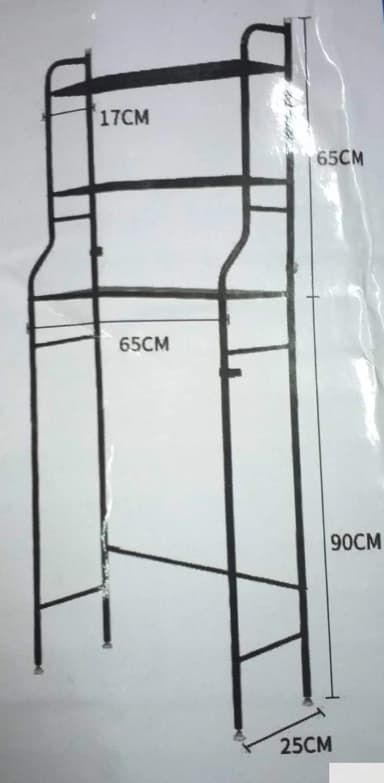 Stalak za veš mašine (pogodna širina mašine manja od 64 cm) Stalak za