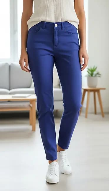 Mango pantalone, indigo boja, fantasticne, imaju elastin, vel 36
