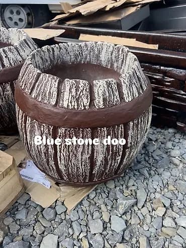 Dekorativna saksija/žardinjera u obliku drvene kace - Materijal