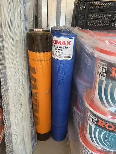 Staklena fasadna mrežica BOMAX – plava, rola 1 x 50 m - Dimenzije