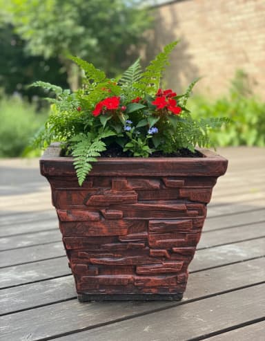 🔴⚫ Жардињера ЦРВЕНО – ЦРНА – Нови модел! BLUE STONE DOO – Булевар ЈНА