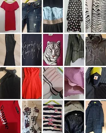 Veliki paket zenske garderobe za dalju prodaju S-XL Preko 50 kom