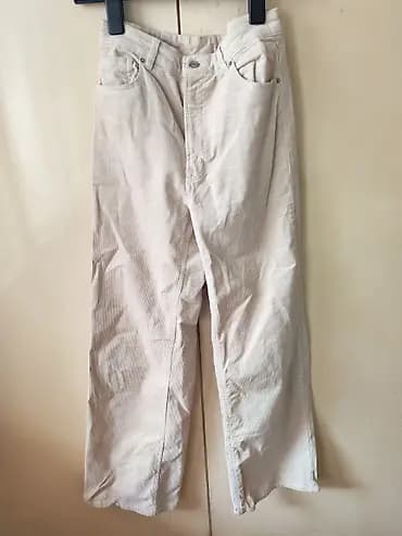 H&amp;M Divided ženske pantalone od somota - Model: široke nogavice