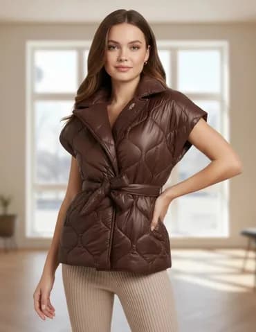 S, Polyester, color - Brown