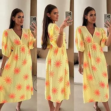 ❤️Letnja midi haljina sa “sunce” printom
✅2300 din