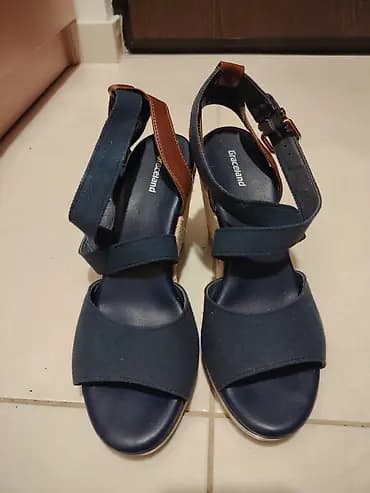 Ženske sandale na punu petu – Graceland - Model: espadrile na