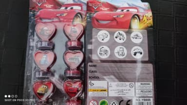 Pečati za decu McQueen U pakovanju su 6 komada pečata imam još nekih