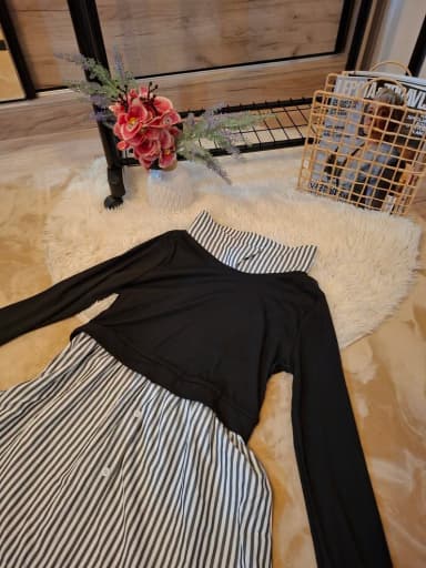 M (EU 38), color - Black, Oversize, Long sleeves