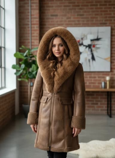 One size, Single-colored, With lining, Faux fur