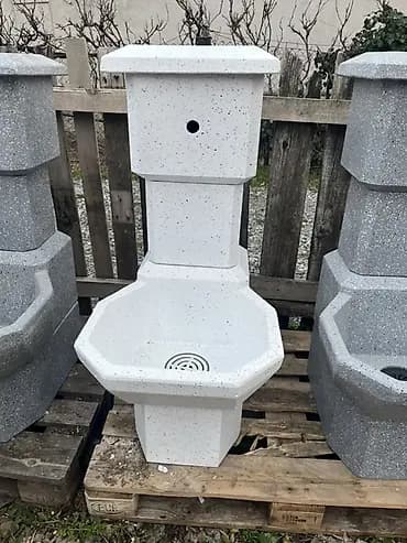 Baštenska fontana/česma od betona – samostojeća - Materijal: armirani