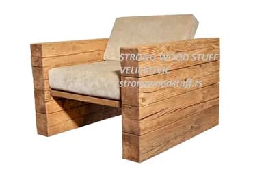 Armchair, Wood, New