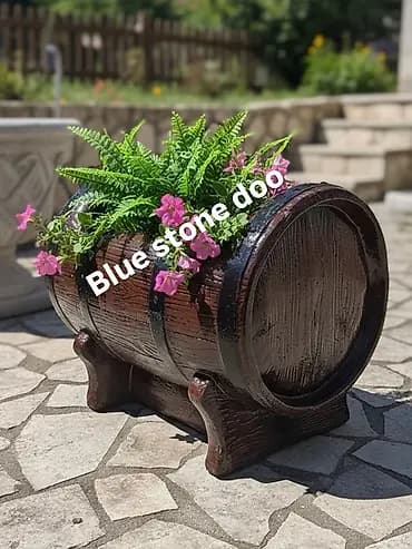 Dekorativna žardinjera u obliku drvene bačve - Materijal