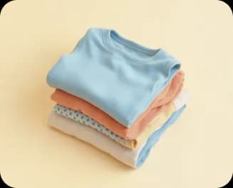 Bundles of clothes