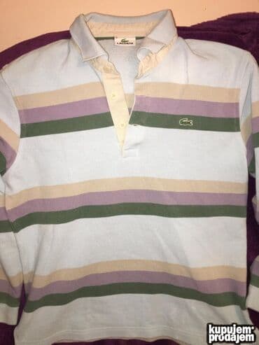 Original Lacoste duks M /L 100% cotton Ramena 48cm duzina 74cm na lalafo.rs Original Lacoste duks M /L 100% cotton Ramena 48cm duzina 74cm