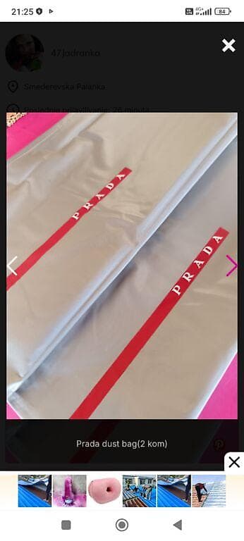 Prada veci dust bag za obucu,(moze i za duge cizme). tasne na lalafo.rs — 1 Prada veci dust bag za obucu,(moze i za duge cizme). tasne — 1