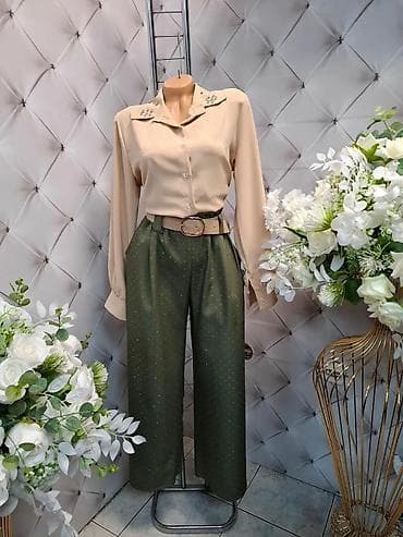 Elegantna ženska kombinacija: - Košulja u bež nijansi sa dugmadima na lalafo.rs Elegantna ženska kombinacija: - Košulja u bež nijansi sa dugmadima