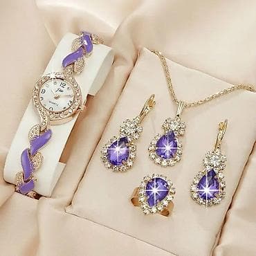 Ženski setovi nakita sa satom – elegantni kompleti Opcije dizajna: 1) na lalafo.rs — 3 Ženski setovi nakita sa satom – elegantni kompleti Opcije dizajna: 1) — 3