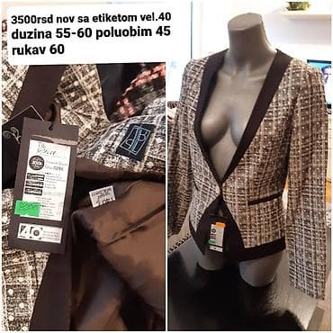 Elegantni ženski blejzer The Best, model 0286. - Kroj: strukirani na lalafo.rs — 1 Elegantni ženski blejzer The Best, model 0286. - Kroj: strukirani — 1