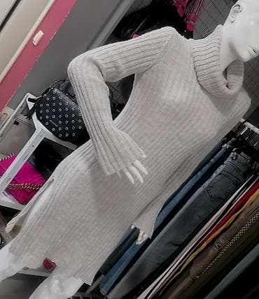 Ženska pletena haljina-džemper - Model: dugački džemper/kratka na lalafo.rs — 2 Ženska pletena haljina-džemper - Model: dugački džemper/kratka — 2