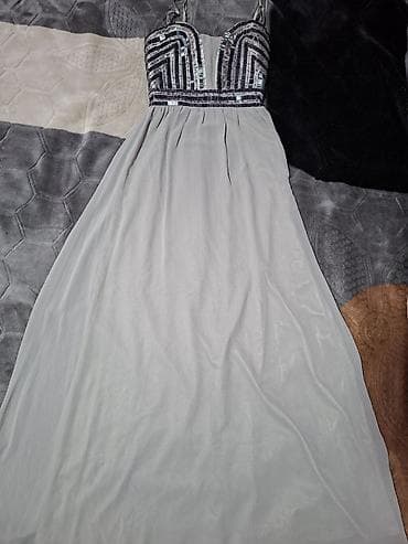 dve suknje po: Duga siva večernja haljina sa ručno ušivenim perlicama - Model: duga at lalafo.rs — 1 dve suknje po: Duga siva večernja haljina sa ručno ušivenim perlicama - Model: duga — 1